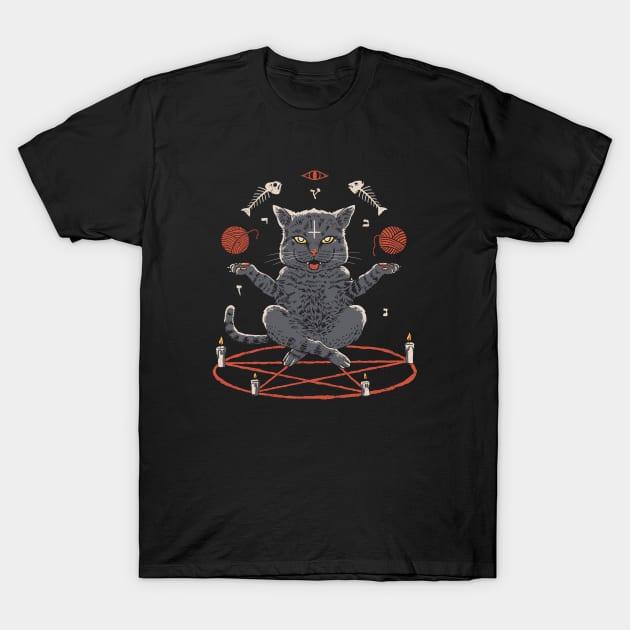 Devious Cat T-Shirt by Vincent Trinidad Art